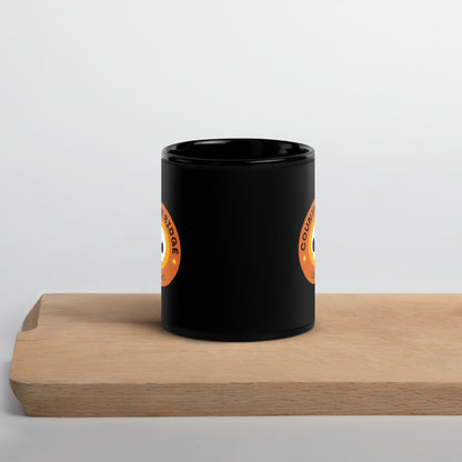Country Ridge Lights Black Glossy Mug - Country Ridge Lights