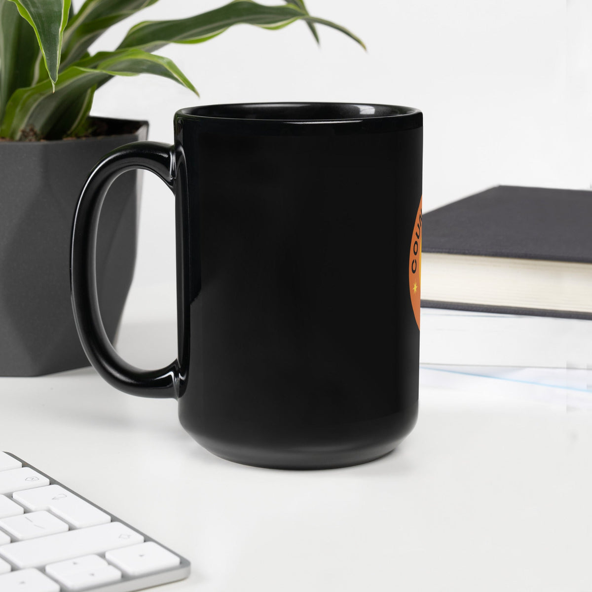 Country Ridge Lights Black Glossy Mug - Country Ridge Lights